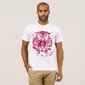 Red and White Tiger Face T-Shirt (Vorne ganz)
