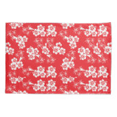 Red And White Tropics  Kissenbezug (Rückseite-Links)