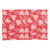 Red And White Tropics  Kissenbezug (Vorderseite-Rechts)