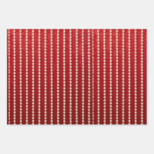 Red and White Velvet-Look