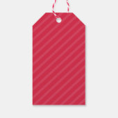 Red and White Verry Frohe Weihnachtsgeschenke Tags Geschenkanhänger (Rückseite)