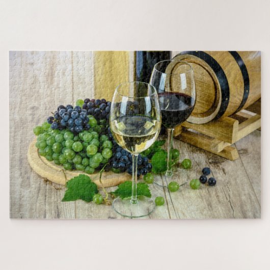 Red and White Wine Jigsaw Puzzle (Horizontal)