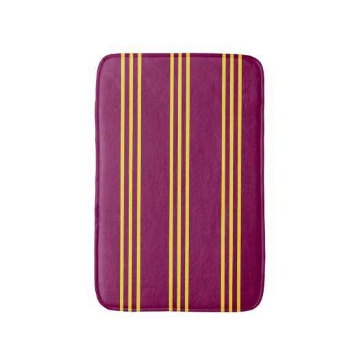 Red and Yellow Bath Mat Badematte (Vorderseite Vertikal)
