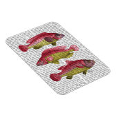 Red and Yellow Fantasy Fish Trio Magnet (Rechte Seite)