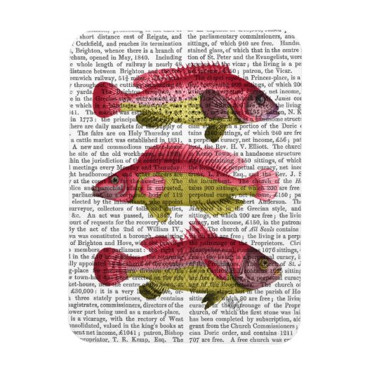 Red and Yellow Fantasy Fish Trio Magnet (Vertikal)