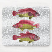 Red and Yellow Fantasy Fish Trio Mousepad (Vorne)