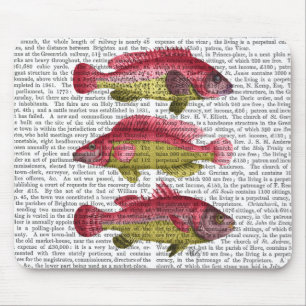 Red and Yellow Fantasy Fish Trio Mousepad