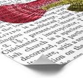 Red and Yellow Fantasy Fish Trio Poster (Ecke)