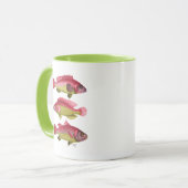 Red and Yellow Fantasy Fish Trio Tasse (Vorderseite Links)