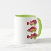 Red and Yellow Fantasy Fish Trio Tasse (VorderseiteRechts)