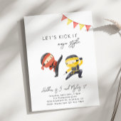 Red and Yellow Ninja Birthday Invitation Einladung