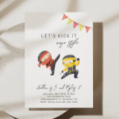 Red and Yellow Ninja Birthday Invitation Einladung