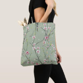 red and yellow small flower pattern on green backg tasche (Von Nahem)
