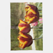 Red and Yellow Tulips Tea Towel Handtuch (Vertikal)