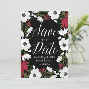 Red Anemone Blooms Ankündigung Datum freihalten