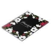 Red Anemone Blooms Personalisiertes Notebook Notizblock (Linke Seite)