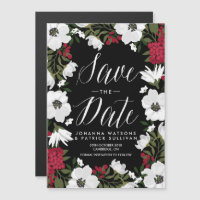 Red Anemone Blooms speichern Datums-Magnete