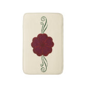 Red Anemone Blume Bath Mat Badematte (Vorderseite Vertikal)
