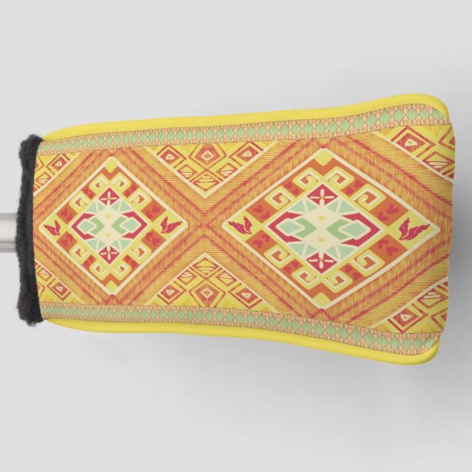 Red anf Yellow Feathers Golf Head Cover Golf Headcover (Vorderseite)