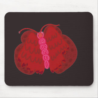 Red Angel Butterfly Mousepad