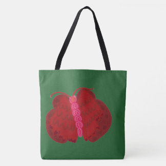 Red Angel Butterfly Tasche