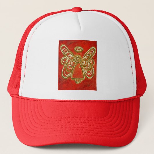 Red Angel Hat Truckerkappe (Vorderseite)