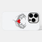 Red Angel Heart mit Flügeln Case-Mate iPhone Hülle (Rückseite (Horizontal))