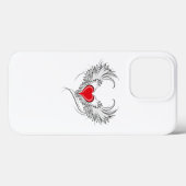Red Angel Heart mit Flügeln Case-Mate iPhone Hülle (Rückseite (Horizontal))
