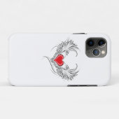 Red Angel Heart mit Flügeln Case-Mate iPhone Hülle (Rückseite (Horizontal))