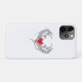 Red Angel Heart mit Flügeln Case-Mate iPhone Hülle (Rückseite (Horizontal))