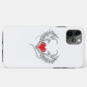 Red Angel Heart mit Flügeln Case-Mate iPhone Hülle (Rückseite (Horizontal))