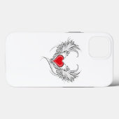 Red Angel Heart mit Flügeln Case-Mate iPhone Hülle (Rückseite (Horizontal))
