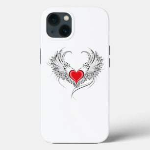 Red Angel Heart mit Flügeln Case-Mate iPhone Hülle