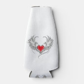 Red Angel Heart mit Flügeln Flaschenkühler (Vorderseite)