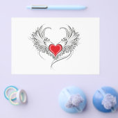 Red Angel Heart mit Flügeln Flyer (Einzeln)
