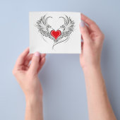 Red Angel Heart mit Flügeln Flyer (Gruppe)