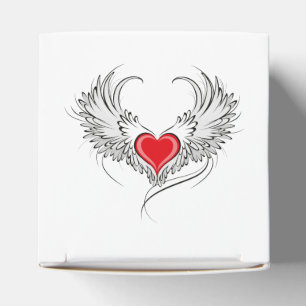 Red Angel Heart mit Flügeln Geschenkschachtel