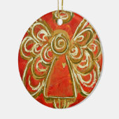 Red Angel Ornament (Links)