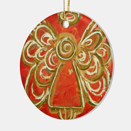 Red Angel Ornament (Links)