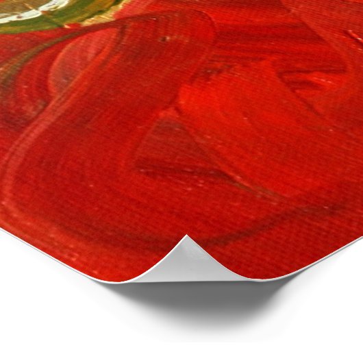 Red Angel Poster Print (Ecke)