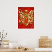 Red Angel Poster Print (Küche)