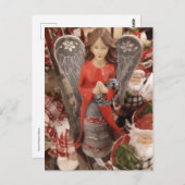 Red Angel Postkarte (Vorne/Hinten)