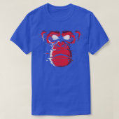 Red Angry Gorilla Ape Monkey Chimp T-Shirt (Design vorne)