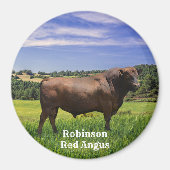 Red Angus Bull Magnet (Vorne)