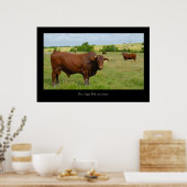Red Angus Cattle Poster Print (Küche)