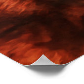 Red Angus Kuh mit Daisy ID Fotografierende Kunst d Poster (Ecke)