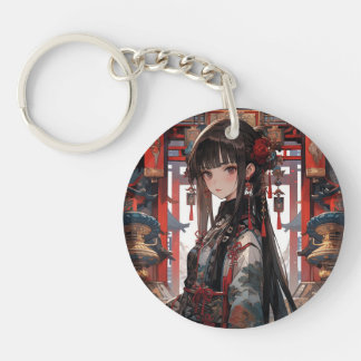 Red Anime Princess Bag Charm Schlüsselanhänger