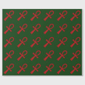 Red Ankh Geschenkpapier (Flach)