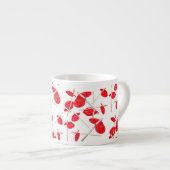 Red Anthurium Blume Muster Coffee Tasse Cup (Vorderseite Rechts)