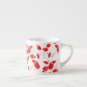 Red Anthurium Blume Muster Coffee Tasse Cup (Rechts)